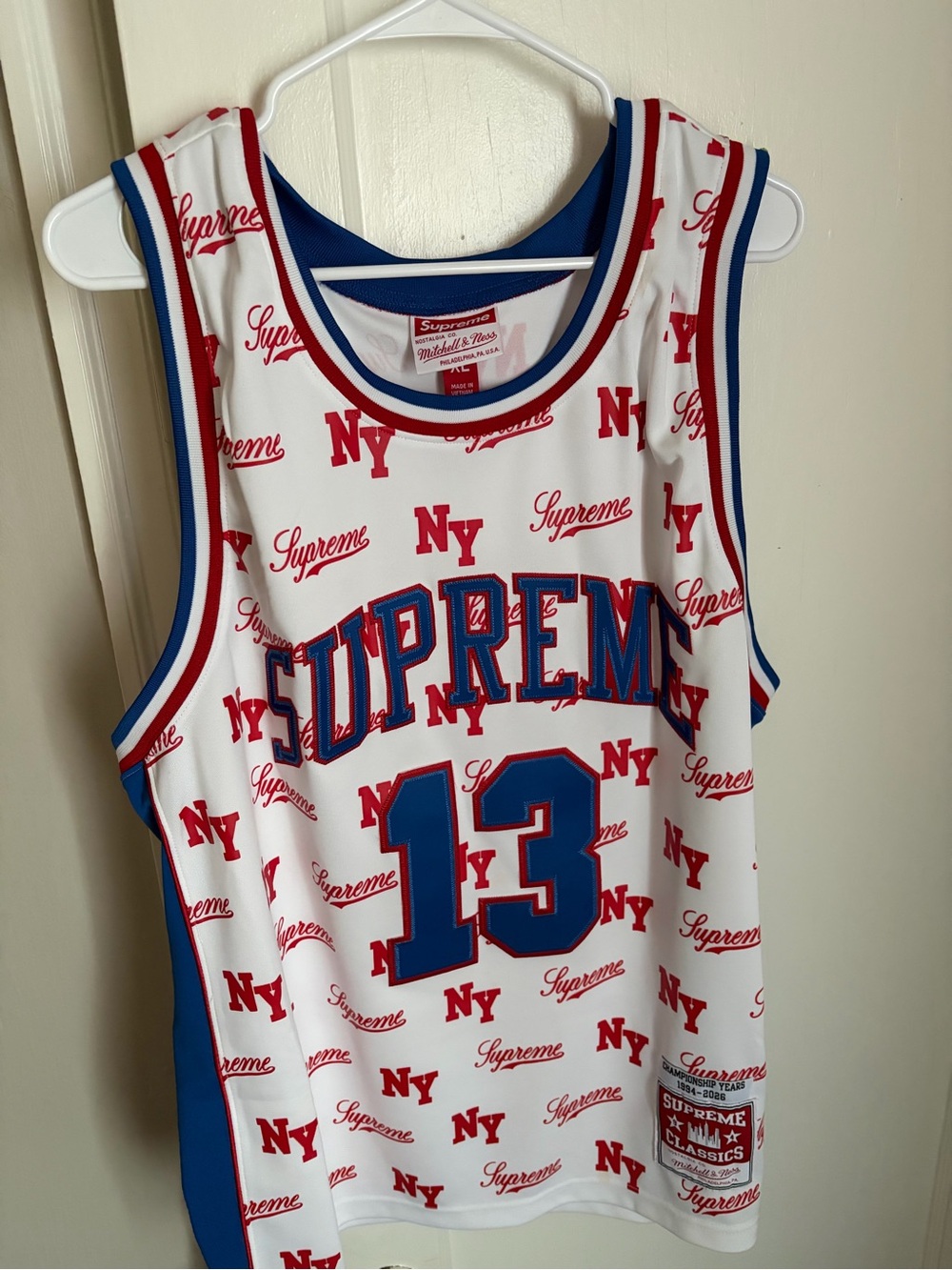 Supreme Mitchell & Ness Monogram Basketball Jersey